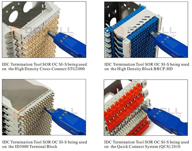 ABS Body Material STG Type Pouyet Insertion IDC Termination Punch Down Tool Industrial Grade