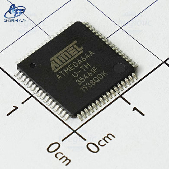Atmel ATMEGA64A-AU Microcontroller AVR Architecture 8-bit data bus 64KB flash memory 4KB SRAM ATMEGA64A