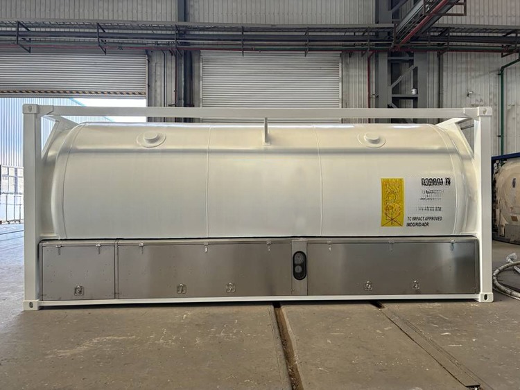 20 Ton Capacity 20ft Long Transport Container ASME Standard UN T75 ISO Cryogenic LNG Tank for Customizable and Transport