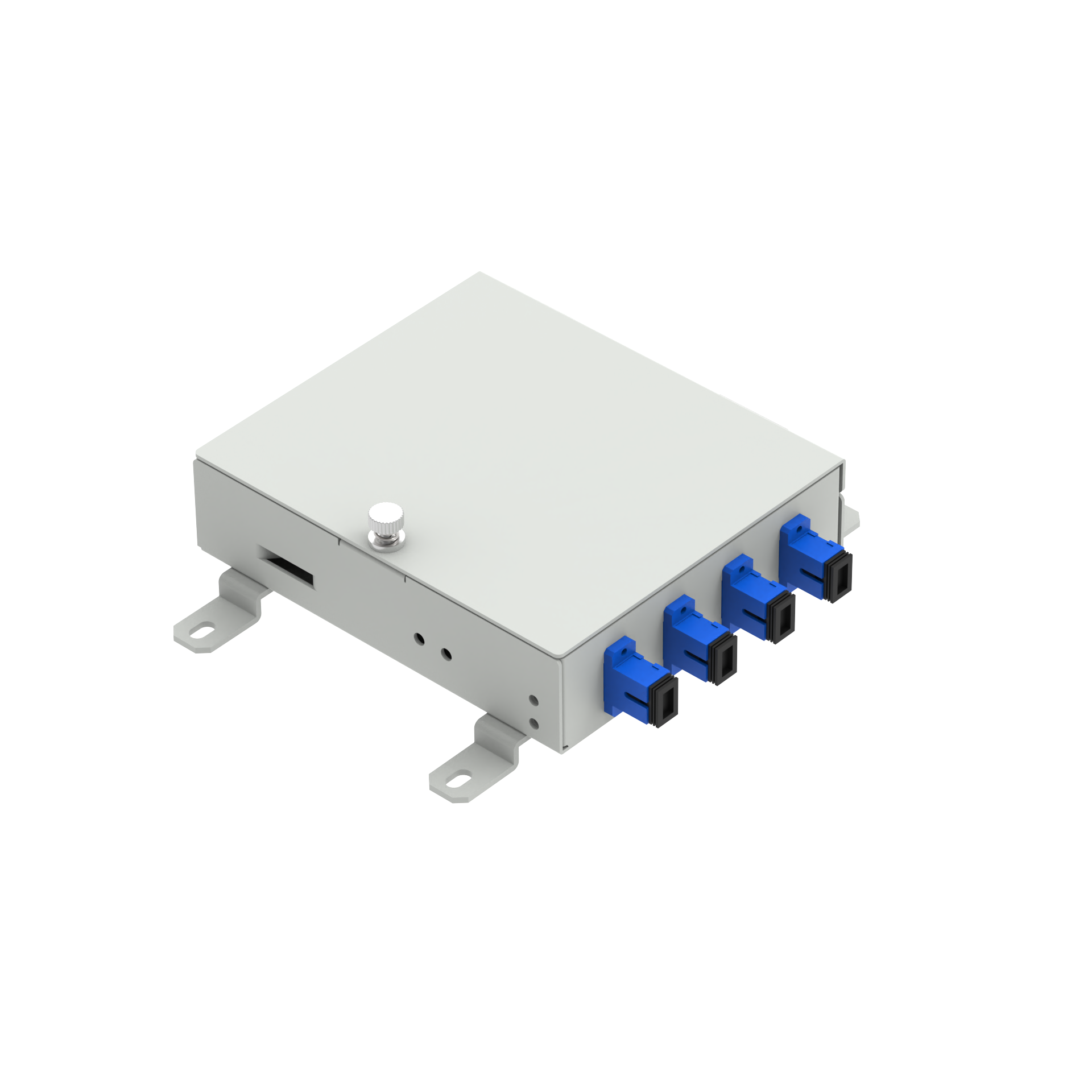 SC UPC Type 4 Cores Fiber Optic FTTH Terminal Box for Network FTTH Infrastructure