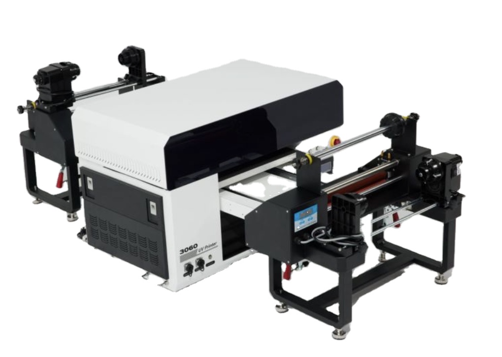 UV DTF A3 Printer with Laminator and Mini Thermal Color Sticker Printer Multicolor