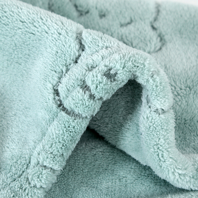 Soft and Skin-Friendly Microfiber Dry Hair Cap Fast Absorbent 65*25cm Novelty Pattern