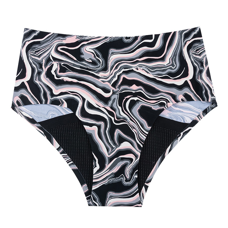 Leakproof High Waist Period Panties For Teens Seamless Menstrual Panties 4 Layers 6 Colors