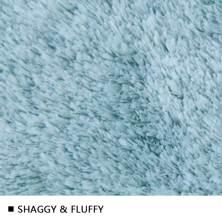 Tufted Microfiber Flannel Runner Bath Mat Latex Backing