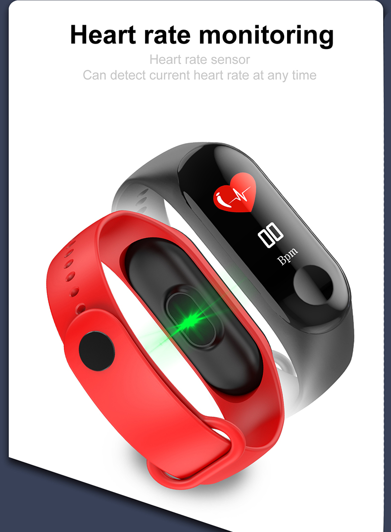 Intelligent Sport M4 M3 M5 Band For Xiaomi Heart Rate Meter Step Factory Price Custom Gift Smart Bracelet
