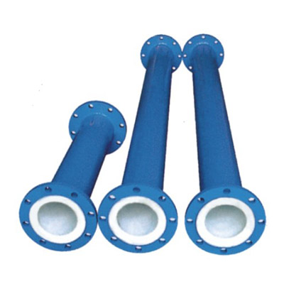 Fluorine lined straight pipe
