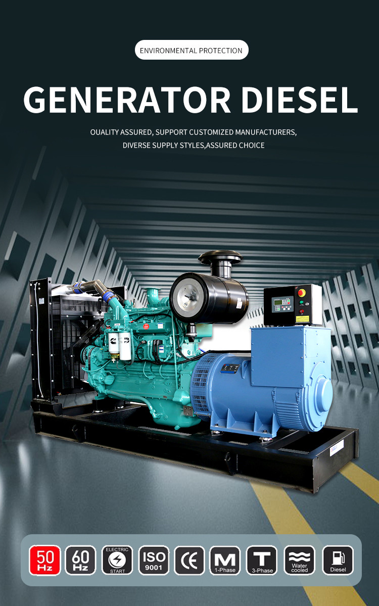 Open Type 3 Phase Diesel Generator 40kw / 50kva With Low Fuel Consumption