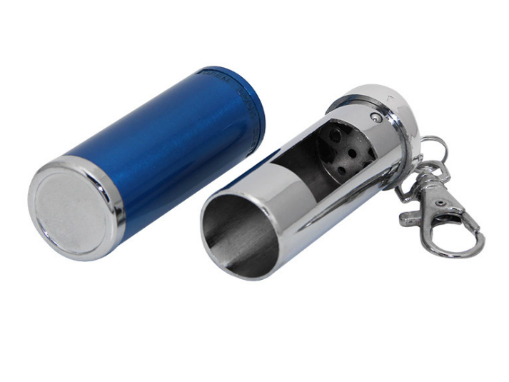 Mini Aluminum alloy Portable Pocket Ashtray With Cover Custom Logo