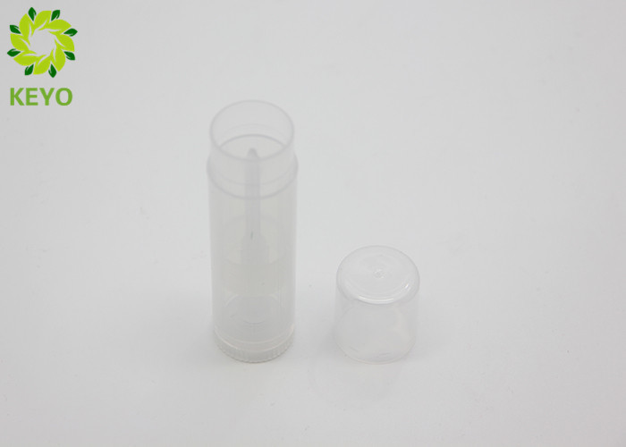 Transparent PP Plastic Empty Lipstick Tube Container Top Filled 20g