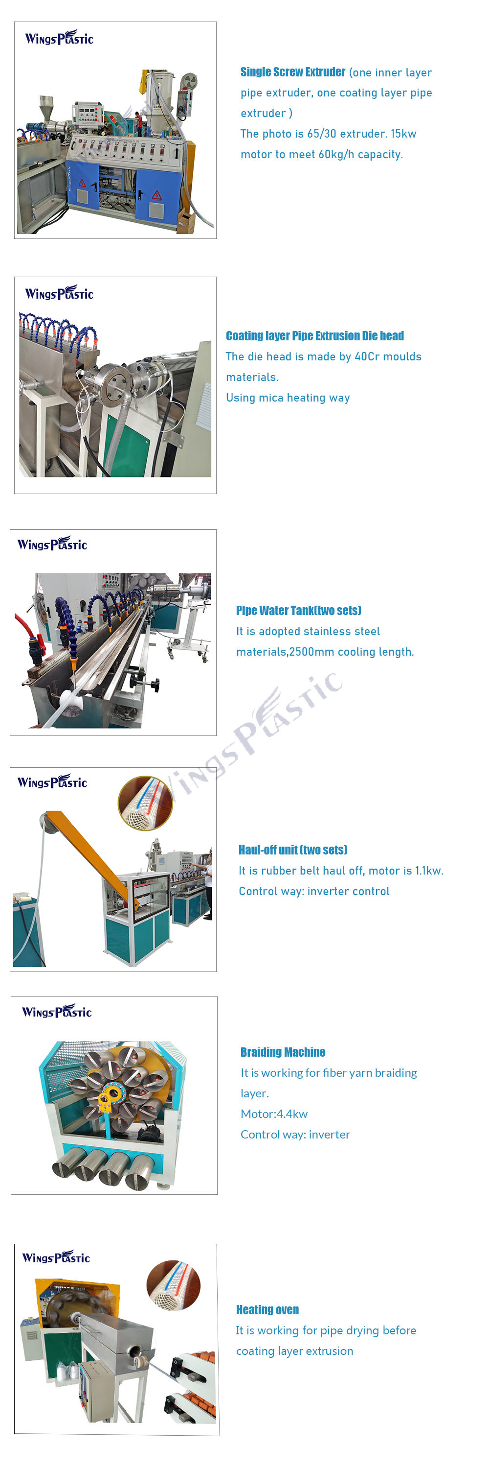 Plastic PVC Fiber Reinforced Hose Agricultural Irrigation Hose Pipe Making Machine Price