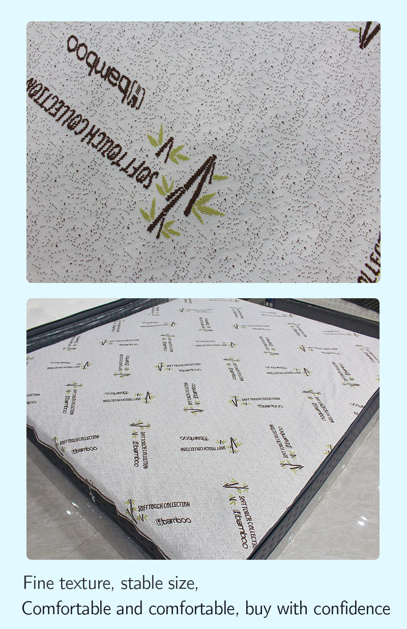 Knitted Fabric Bamboo Polyester Fabric Quilted Jacquard Mattress Polyester Fabric