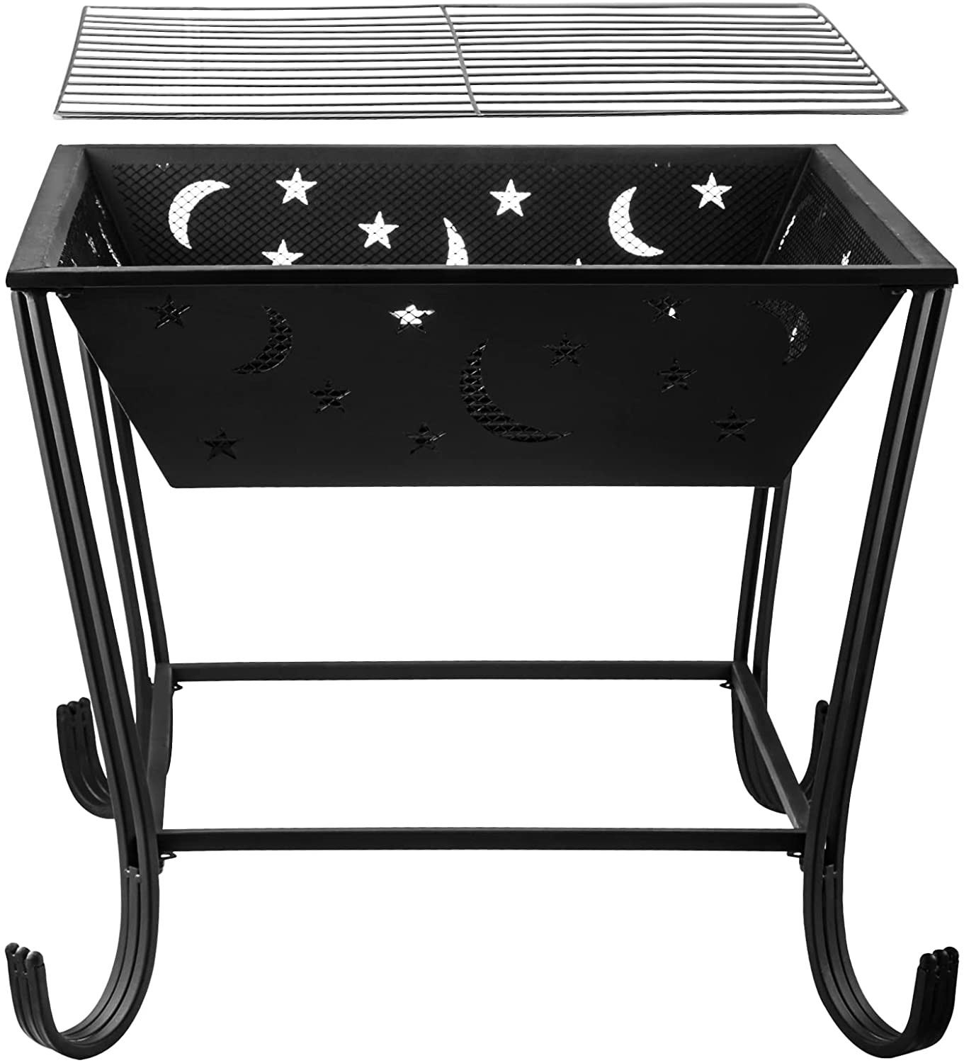 Solid Steel Wood Cannon Charcoal Burning Fire Pit 60.96cm X 60.96cm