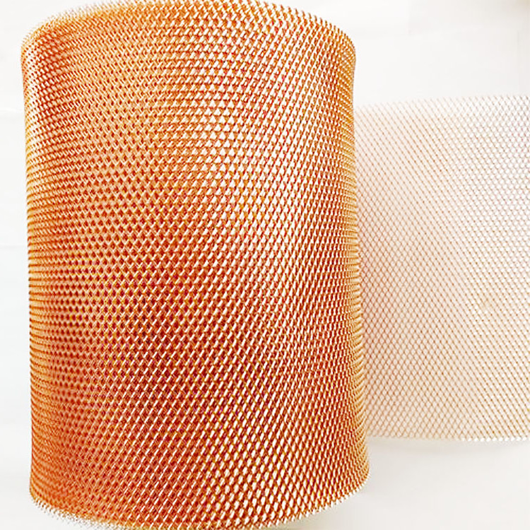 Diamond Shape Small Hole Expanded Metal Mesh Sheet Standard Copper Anticorrosion