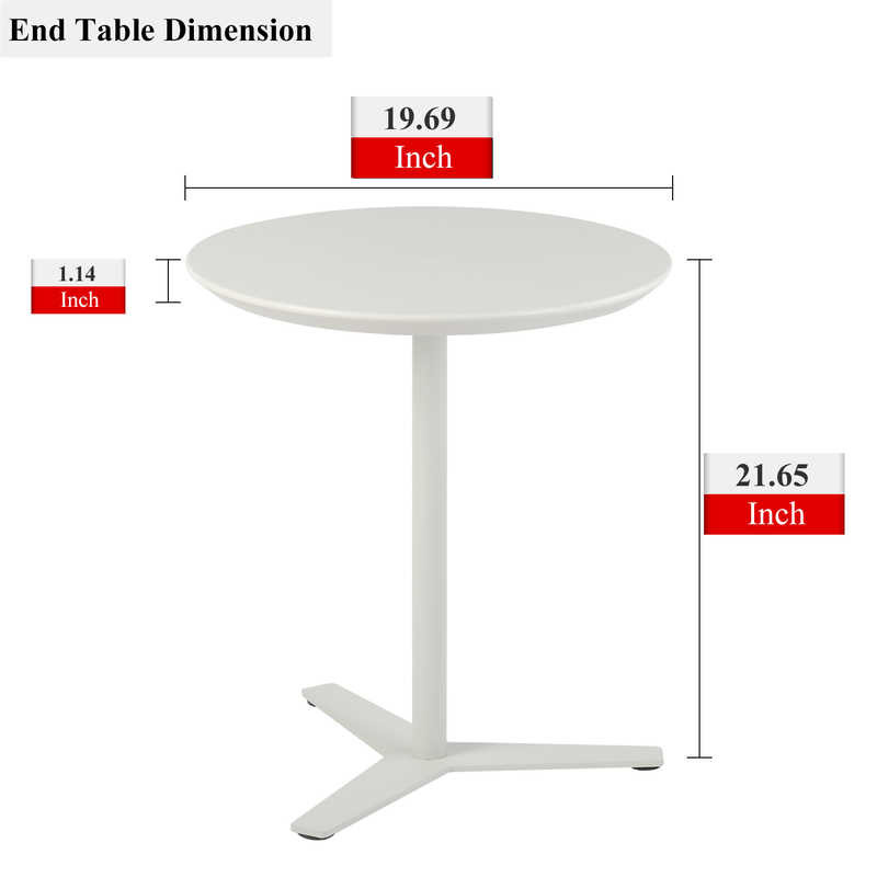 Tomile White Round Bistro Table