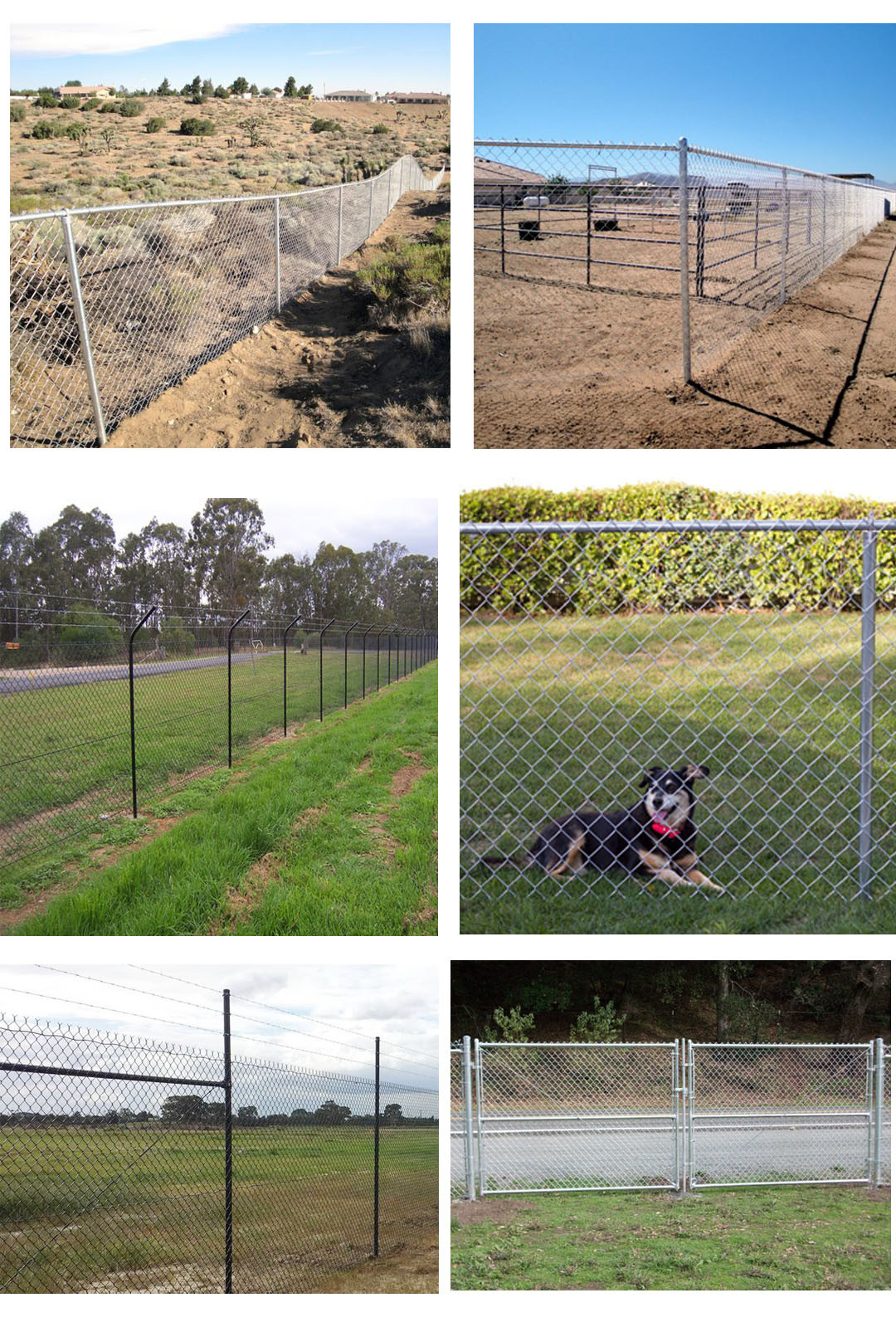 Barbed/barbed selvedge Galvanized Chain Link Panels Fence,0.9mx20mx50*50mmx2.8mm