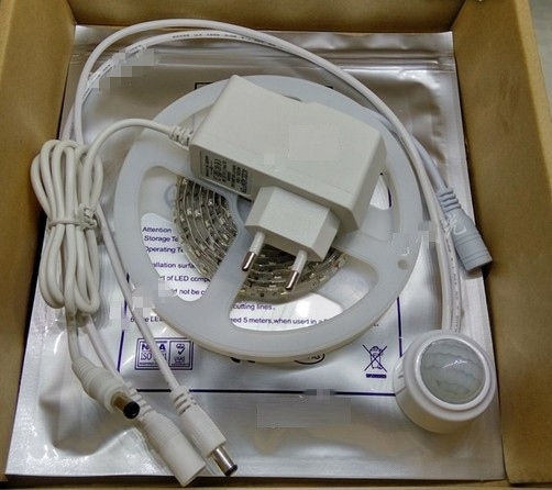 PIR Human Motion Sensor LED Strip Light Kit with Daylight Sensor Double Heads Single Head available