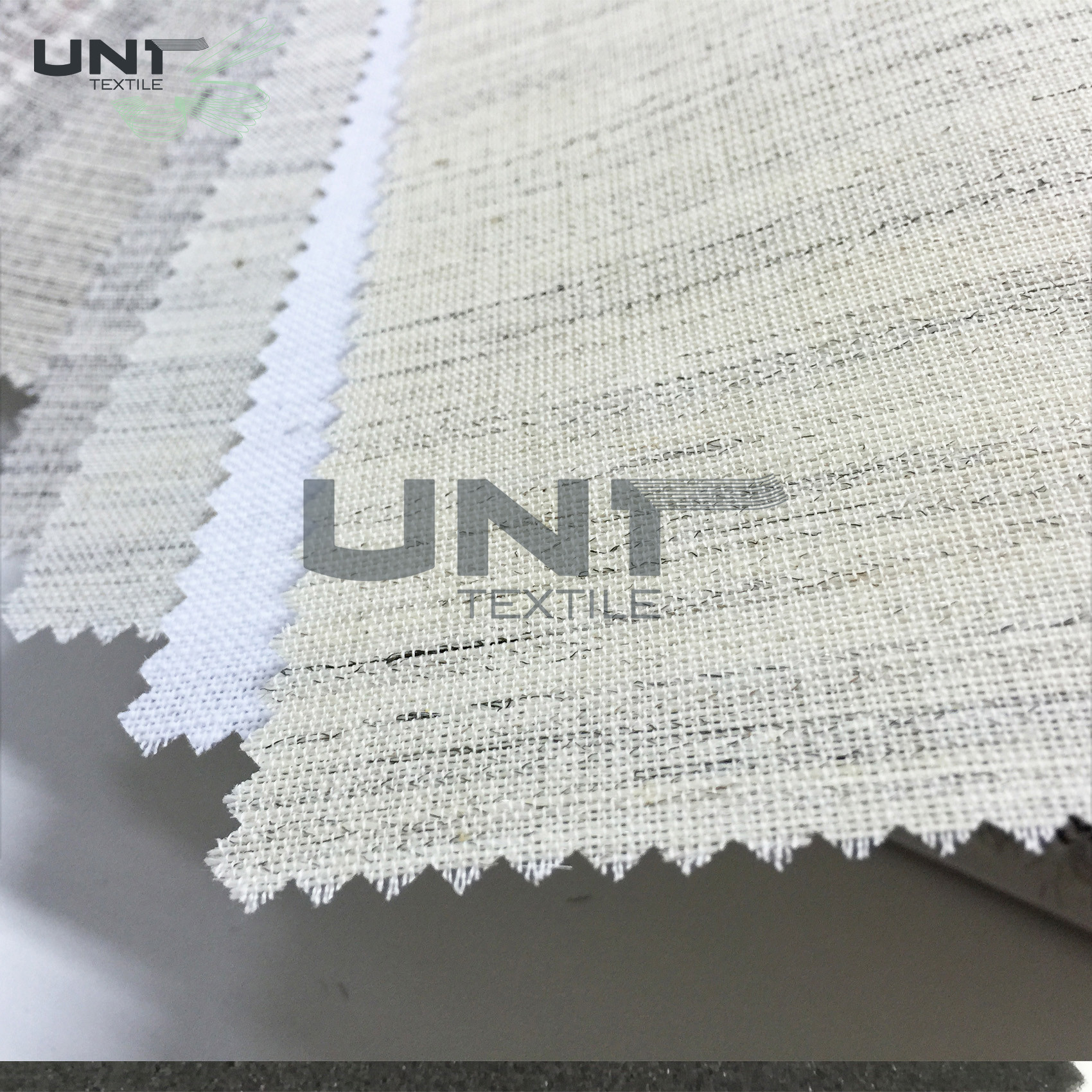 Chinese Wholesale 190gsm heavy weight garment stretched cotton canvas fabric horse hair interlining for suit