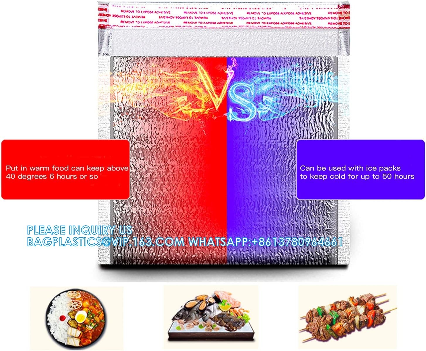 FREEZABLE LUNCH BAG,INSULATION ALUMINIUM FOIL BAG,THERMAL THERMO COOLER TOTE BAG,BENTO PICNIC,FRESH