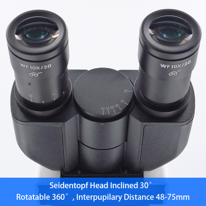 Objective 10x Binocular Metallurgical Optical Microscope Halogen 100 - 240V