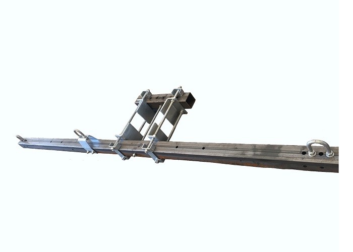 Galvanized Power Pole Accessories 33KV 6300S Power Pole Cross Arm