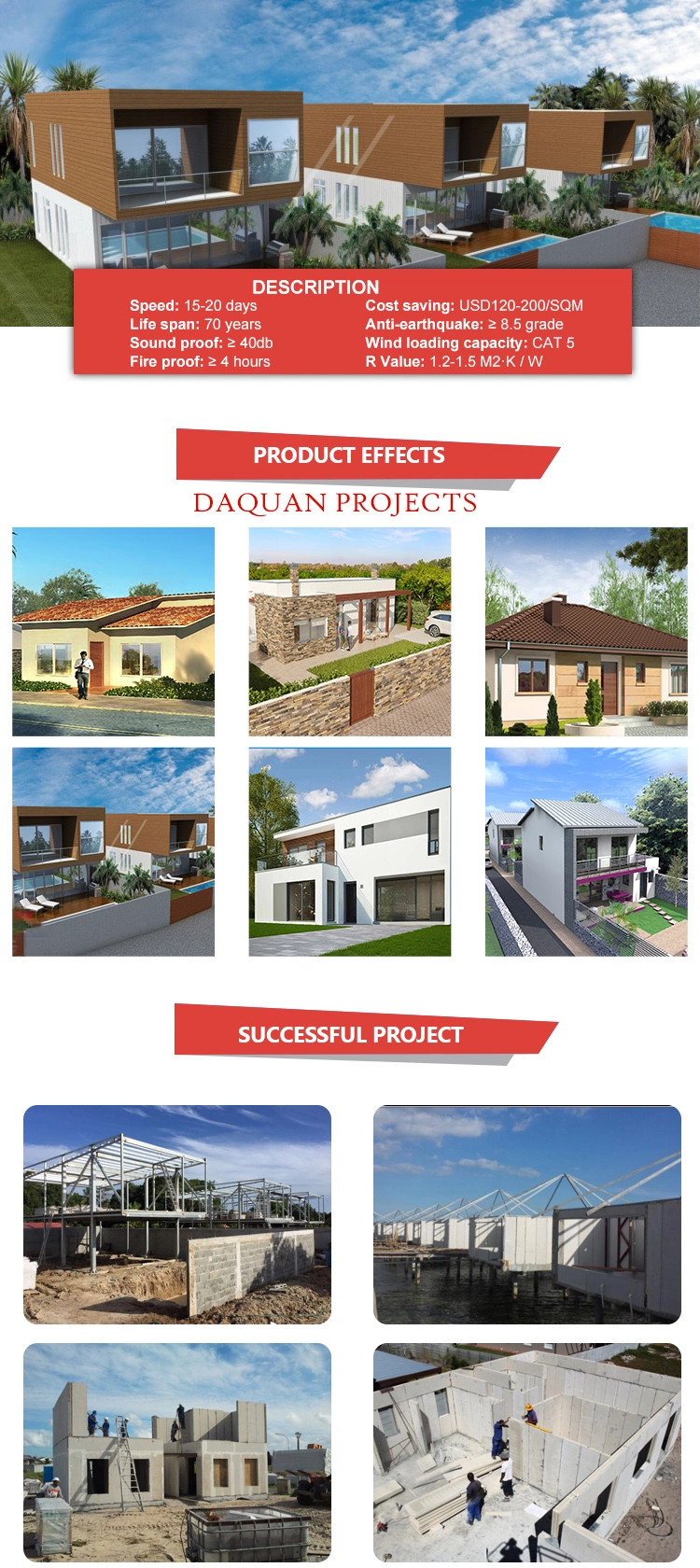 Alumnium Build Prefabricated Container Toilets House Portable Bathroom