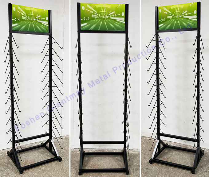 Double sided Ceramic Wood Panel Rack Tile Display Stand