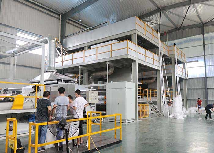 800KW Spunbond Non Woven Fabric Making Machine Polypropylene
