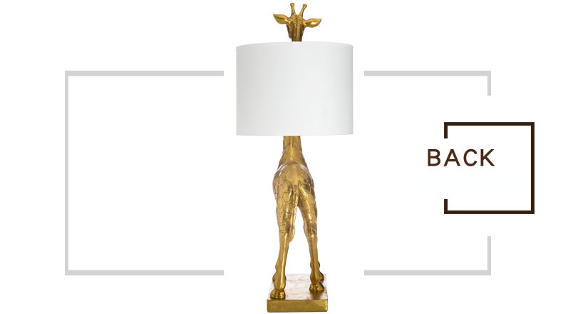 Resin Giraffe Creative Table Lamps for Chirldren's Bedroom Study table Light(WH-MTB-268)