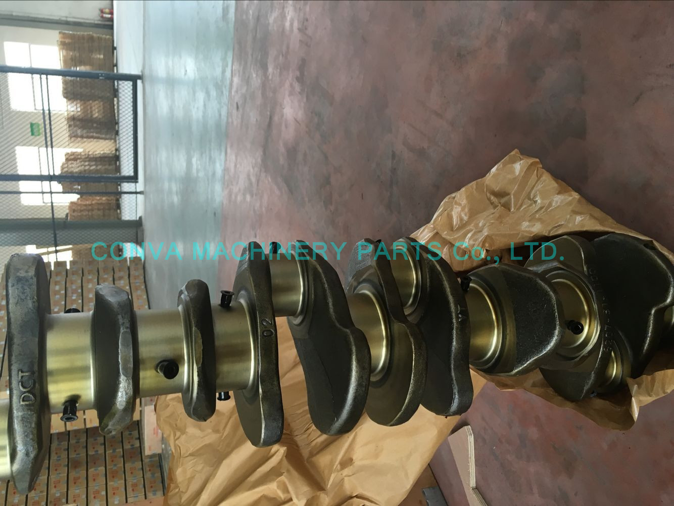 6d95 Cast Iron Crankshaft 6 Cylinder Engine Parts , Engine Crank Shaft Original Size