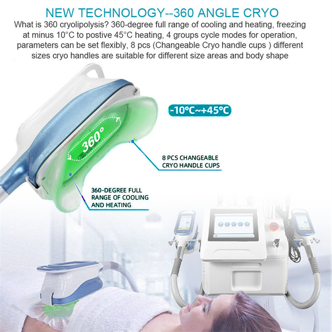 6 In 1 Cryolipolysis Slimming Machine Fat Reduce 360 Degree Fat Freeze Body Shaping