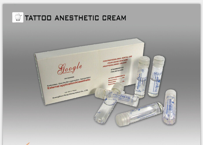 Benzocaine 8% Topical Anesthetic Cream For Tattoos / Embroidered Eyebrows
