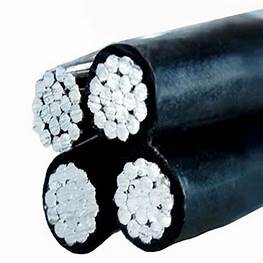 XLPE Insulation Overhead Electric Cable Customized Aluminum Overhead Cable 3x50