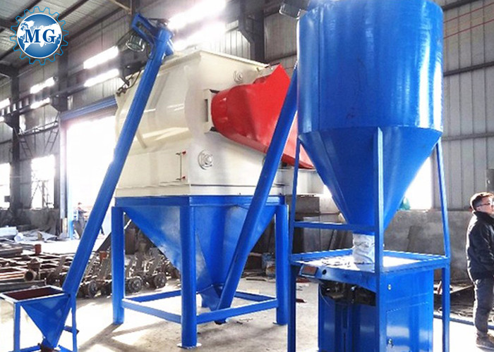Manual Feeding Electric Mortar Mixer / Dry Mortar Mixer Machine 4-5T/H Capacity