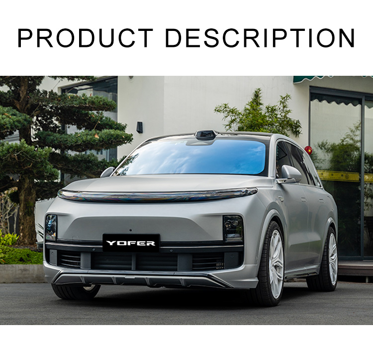 Unpainted Car Accessories For L8 Body Kits for EV Series ABS PP Diffuser Lip Aprons Splitter Car Bumpers For Lixiang L8