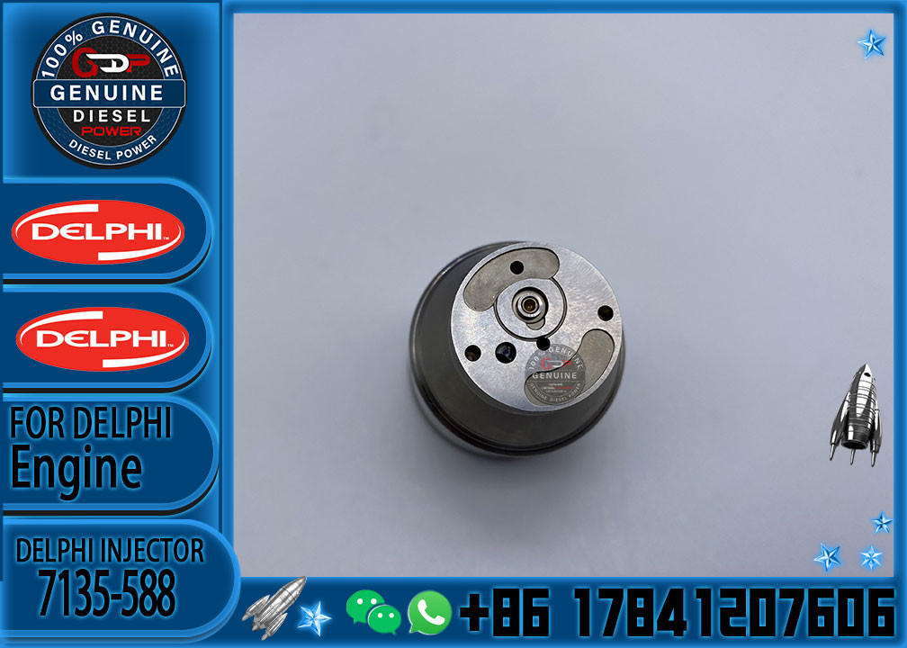 7135-588 Injector Control Valve 7135-588 Fit for Delphi Injector BEBE4D24002 VOL 21340612 Delphi VOL 4 Pin Valve 713