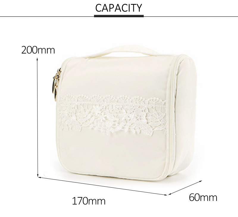 Luxury Stain Pouch Gift Bag Custom Beauty Travel Hanging Bag Large Capacity