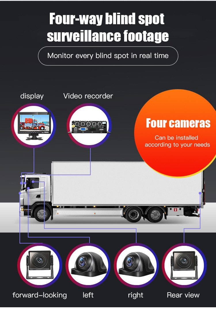 9V To 36V Wifi Car Cameras Dash Cam With GPS Navigation 5pcs