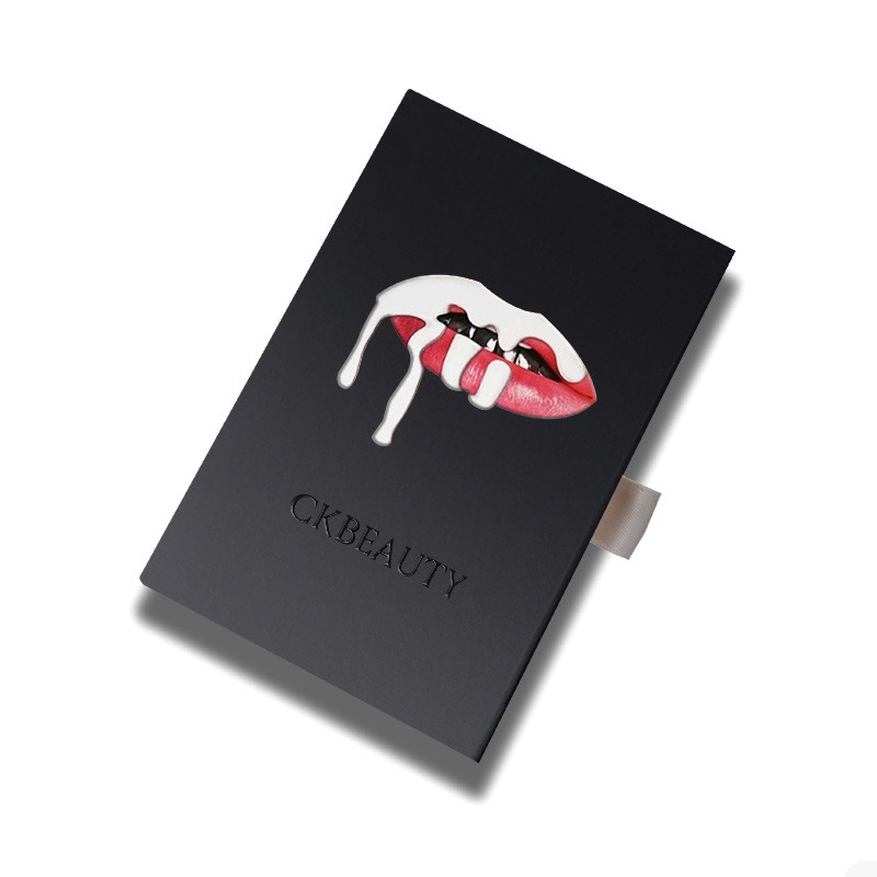 Cosmetic Packaging Box With Gold Hot Stamping And Luxurious Design For Lipsticks Beauty Skincare