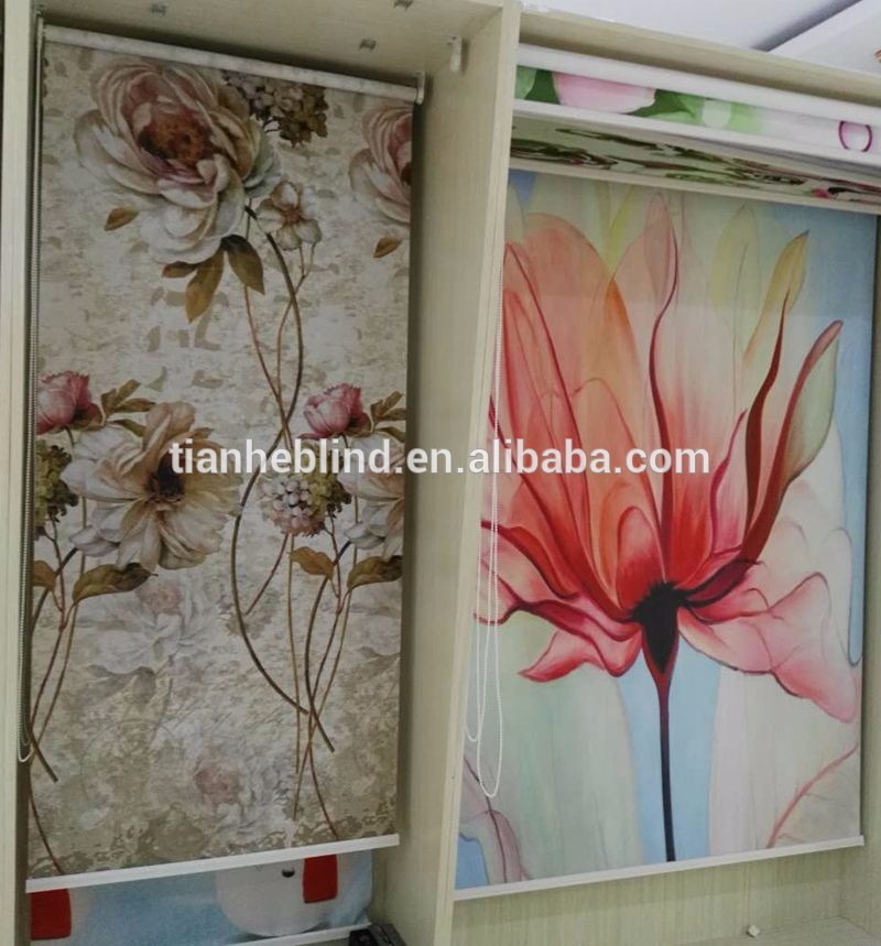 New design single Digital print blackout 3D roller blinds fabric