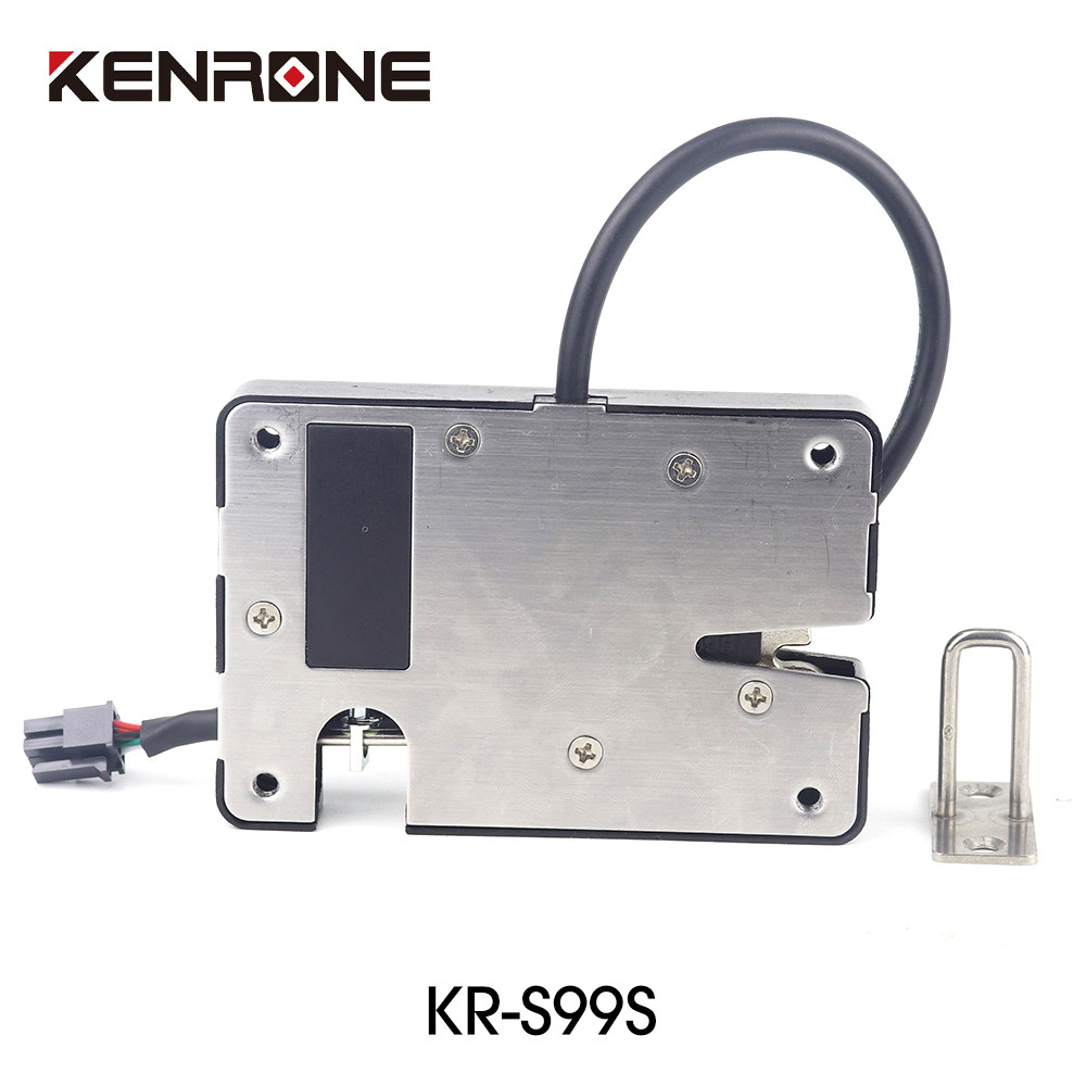 12V/24V DC Electric Solenoid Cabinet Lock With Sliding Door Detection For Express Locker
