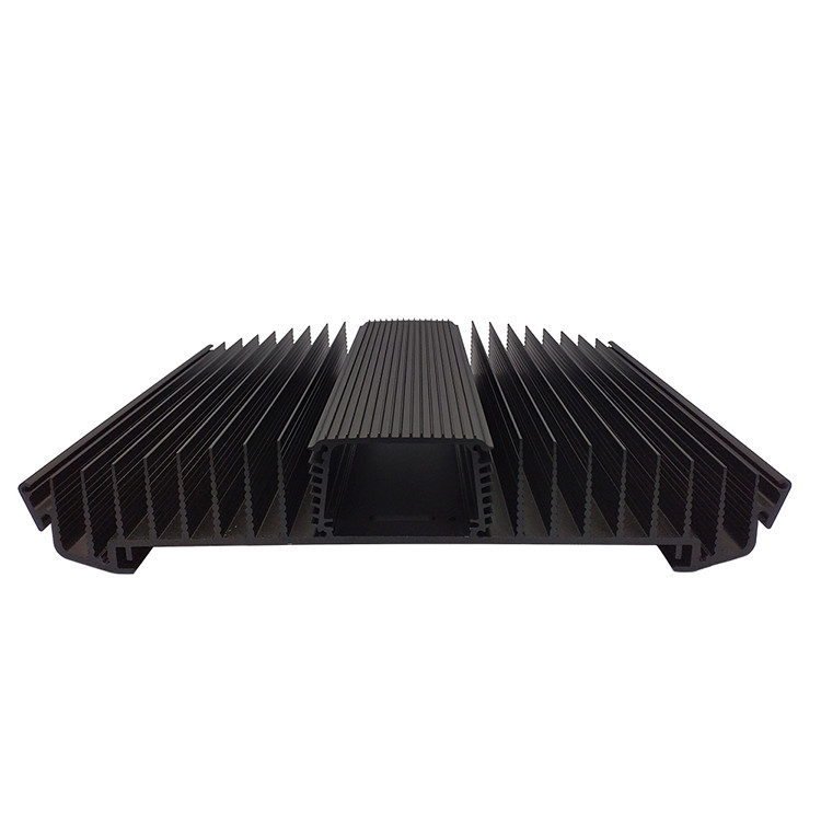 Black Anodizing Aluminum Profile Heat Sink With Surface Treatment