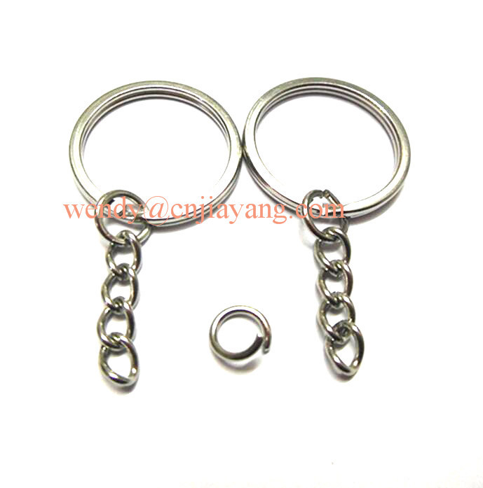 jiayang cat shape flower shape fish shape split keyring and snap hook with key ring