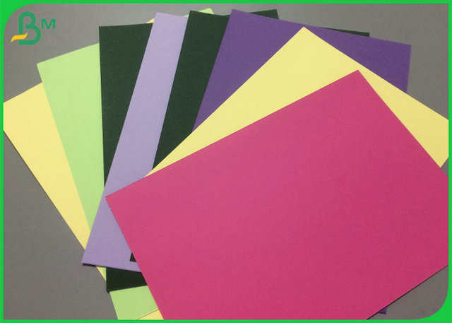 Pink Green Yellow Colored Bond Paper Sheet 200gsm 230gsm For Normal Printing 