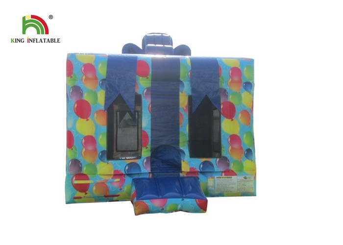 Customized Pink 4X4m Inflatable Gift Box Blow Up Jumping Castle For Party