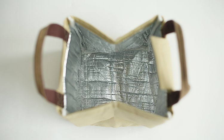 Hot selling portable canvas insulated bag reusable cooler bag waterproof lunch bag tote kids cooler for food delivery
