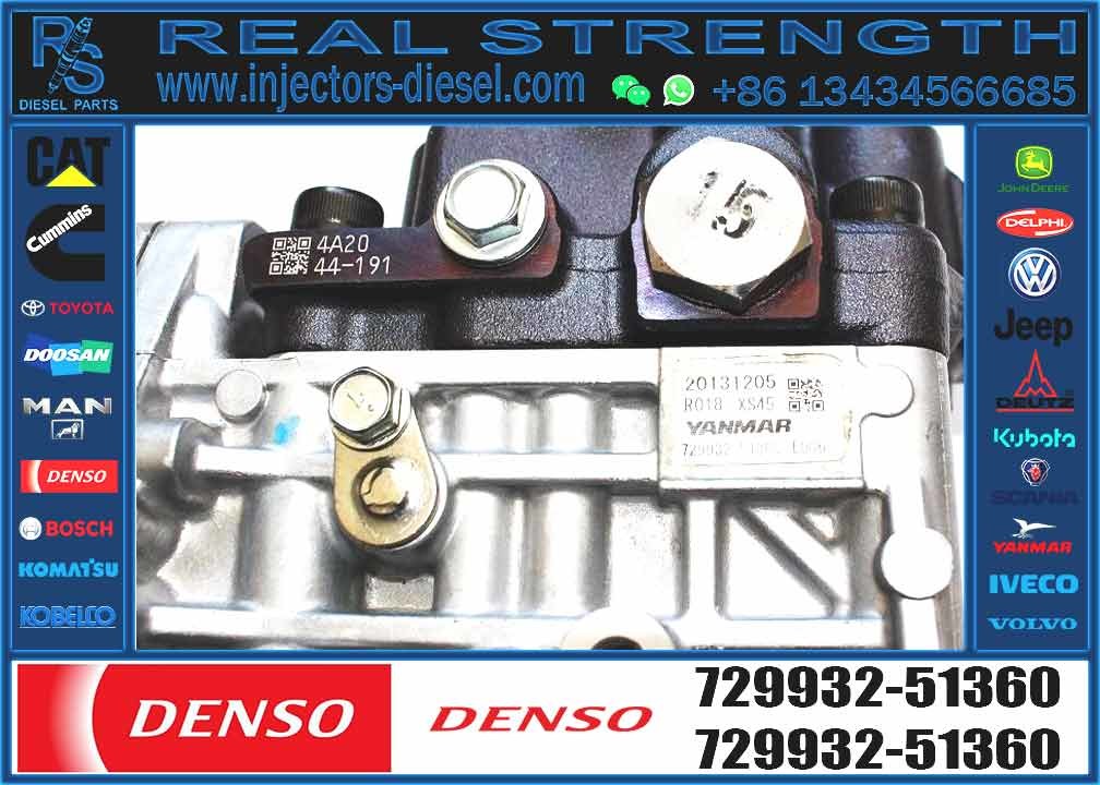 Excavator Accessories 4D98 4TNV98 4TNV94 Engine Fuel Injection pump 729932-51360 729974-51370 729974-51400 729939-51320