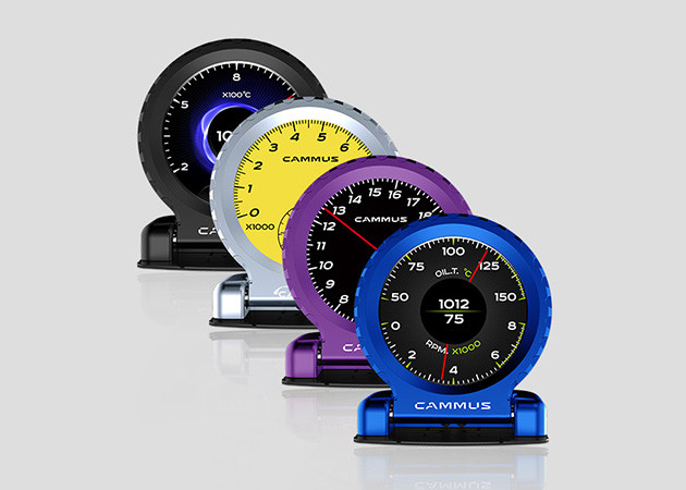 Multi Function OBD2 Digital Gauge Display Aluminum Alloy Auto Gauge Rpm Meter