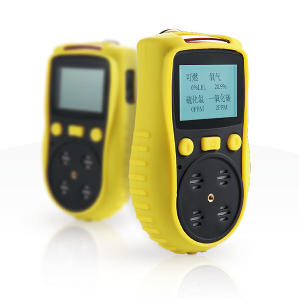 Portable Diffusion 4 Gases in 1 Detector CO H2S O2 LEL Carbon Monoxide Oxygen Combustible Multi Gas Detector