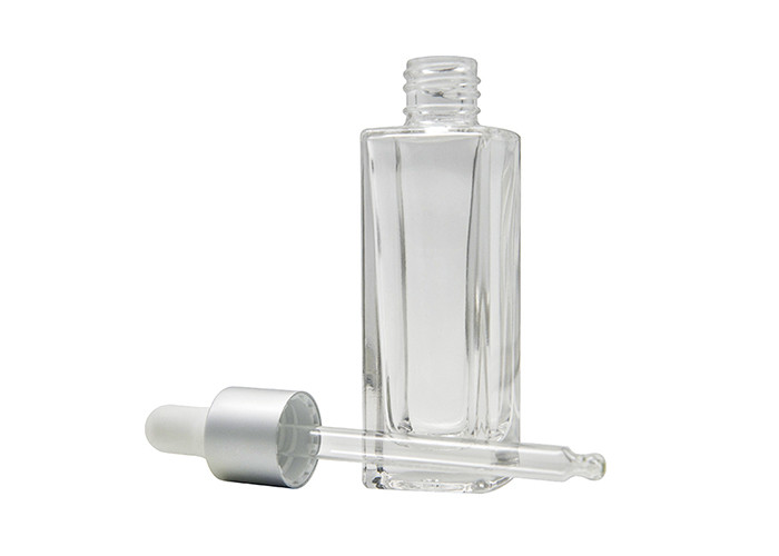 Transparent Elliptic Flat 40ml 18-415 Drop Essence Oil Bottle