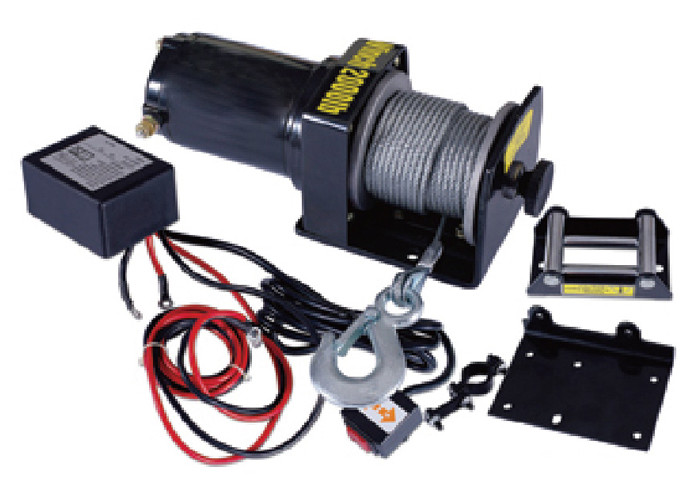 Single Line 2000-9500 Lbs Portable Atv Winch 24v / 12v Electric Winches For Atv